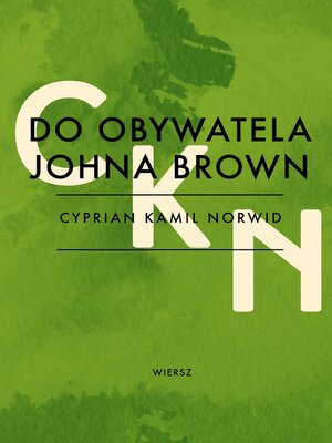 cover image of Do obywatela Johna Brown